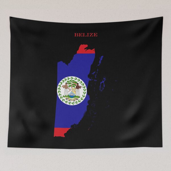 Item preview, Belize Map Flag Silhouette Belizean Heritage Gift designed and sold by NTGUILTY.