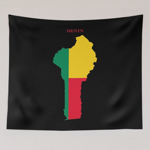 Item preview, Benin Map Flag Silhouette Beninese Pride Gift designed and sold by NTGUILTY.