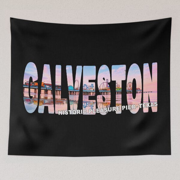 Item preview, GALVESTON Historic Pleasure Pier Texas - Galveston Island USA Sunset Glow designed and sold by Adam Gormley.