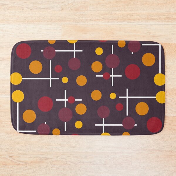 Item preview, Retro Autumn Atomic Dots - Mid Century Modern Abstract Pattern designed and sold by Luckymoon2000.