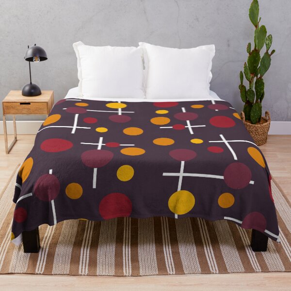 Item preview, Retro Autumn Atomic Dots - Mid Century Modern Abstract Pattern designed and sold by Luckymoon2000.