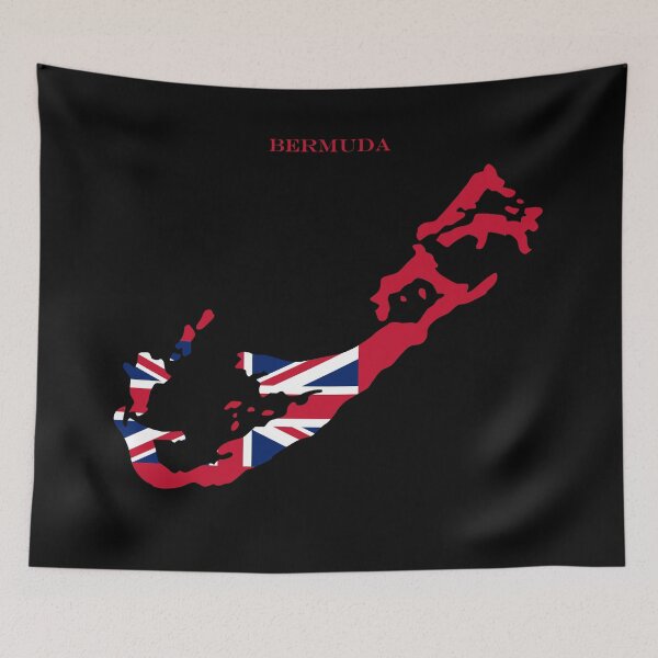 Item preview, Bermuda Map Flag Silhouette Bermudian Heritage Gift designed and sold by NTGUILTY.