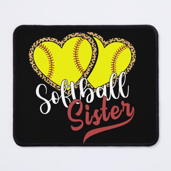 Item preview, Leopard Softball Sister Heart Design designed and sold by LarryMBrown.
