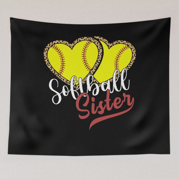 Artikelvorschau, Leopard Softball Schwester Herz Design entworfen und verkauft von LarryMBrown.