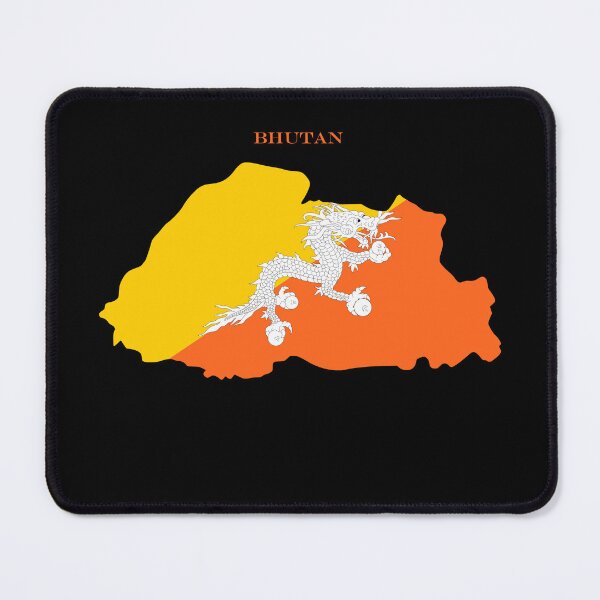 Item preview, Bhutan Map Flag Silhouette Bhutanese Pride Dragon Gift designed and sold by NTGUILTY.