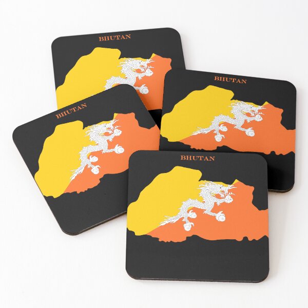 Item preview, Bhutan Map Flag Silhouette Bhutanese Pride Dragon Gift designed and sold by NTGUILTY.