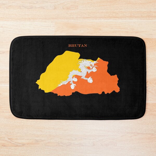 Item preview, Bhutan Map Flag Silhouette Bhutanese Pride Dragon Gift designed and sold by NTGUILTY.