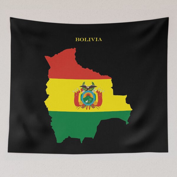 Item preview, Bolivia Map Flag Silhouette Bolivian Pride Heritage Gift designed and sold by NTGUILTY.