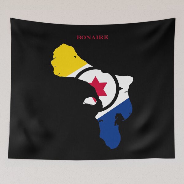 Item preview, Bonaire Map Flag Silhouette Caribbean Pride Heritage Gift designed and sold by NTGUILTY.