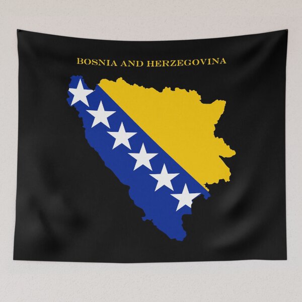 Item preview, Bosnia and Herzegovina Map Flag Silhouette Bosnian Pride Gift designed and sold by NTGUILTY.