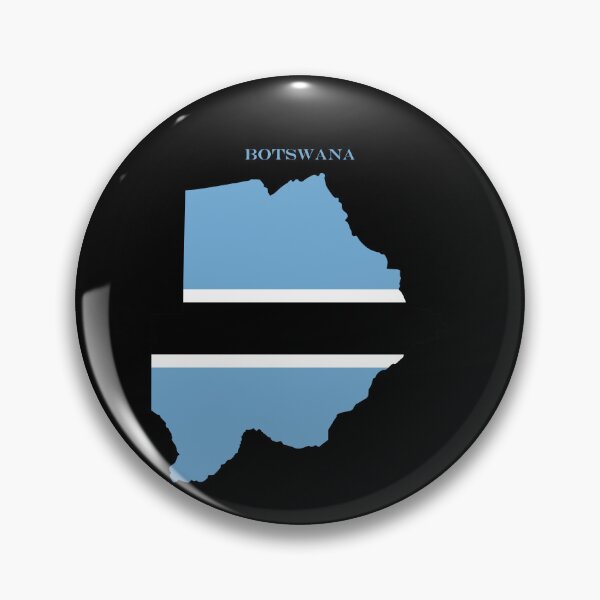 Item preview, Botswana Map Flag Silhouette Batswana Pride Heritage Gift designed and sold by NTGUILTY.
