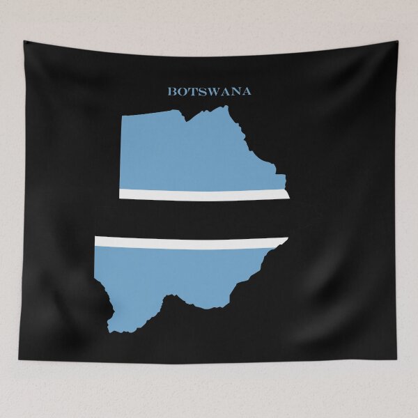 Item preview, Botswana Map Flag Silhouette Batswana Pride Heritage Gift designed and sold by NTGUILTY.