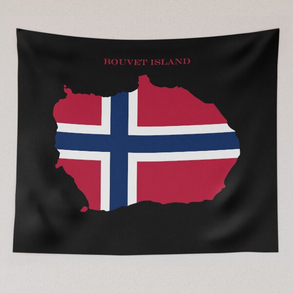 Item preview, Bouvet Island Map Flag Silhouette Remote Territory Gift designed and sold by NTGUILTY.