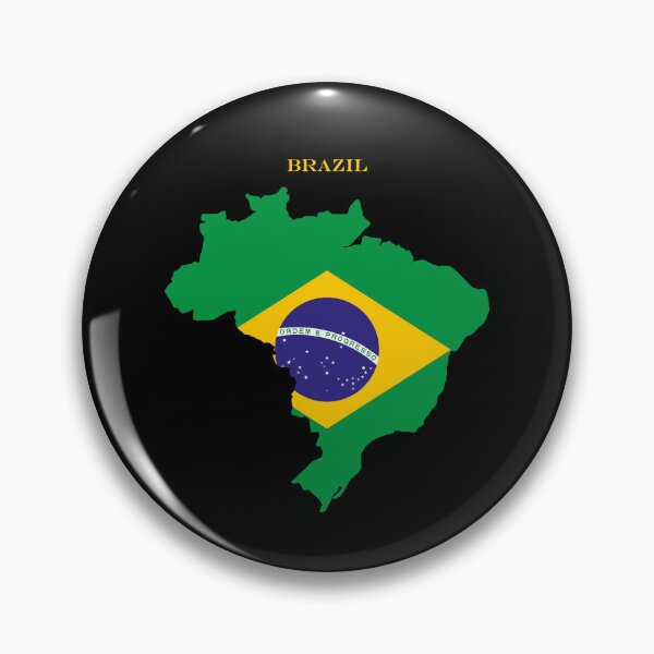Artikelvorschau, Brasilien-Karte, Flaggen-Silhouette, brasilianischer Stolz, Kulturerbe-Geschenk entworfen und verkauft von NTGUILTY.