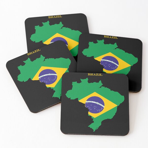 Item preview, Brazil Map Flag Silhouette Brazilian Pride Heritage Gift designed and sold by NTGUILTY.