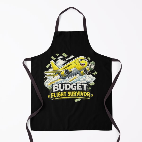 Item preview, Budget Flight Survivor Funny Travel Airplane Quote designed and sold by Artbysarmina.
