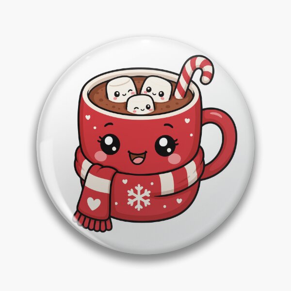 Item preview, Kawaii Hot Cocoa Mug | Cute Christmas Marshmallow Winter Art designed and sold by GMACgraphicsCo.