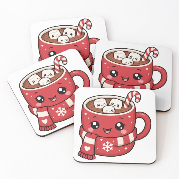 Item preview, Kawaii Hot Cocoa Mug | Cute Christmas Marshmallow Winter Art designed and sold by GMACgraphicsCo.