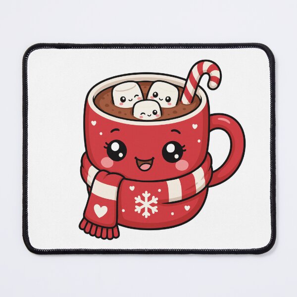 Item preview, Kawaii Hot Cocoa Mug | Cute Christmas Marshmallow Winter Art designed and sold by GMACgraphicsCo.