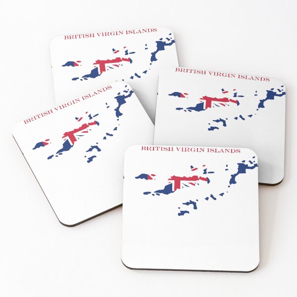 Item preview, British Virgin Islands Map Flag Silhouette BVI Heritage Gift designed and sold by NTGUILTY.
