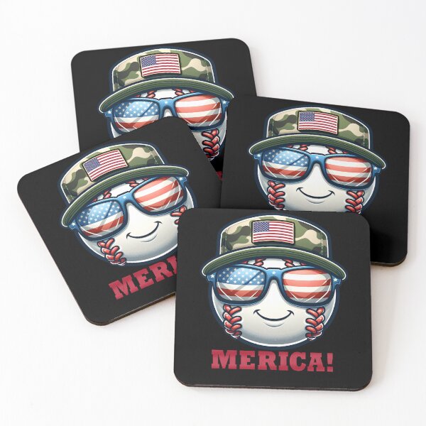 Item preview, Funny Baseball 4th July USA Flag America Boys Girls Kids designed and sold by rafaeltto.