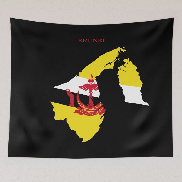 Item preview, Brunei Map Flag Silhouette Bruneian Pride Heritage Gift designed and sold by NTGUILTY.