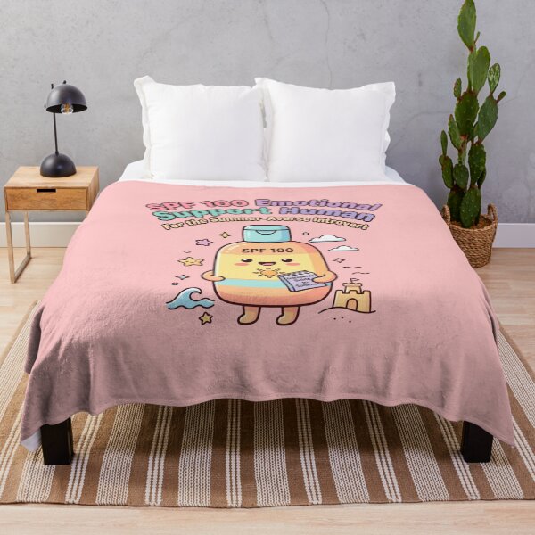 Item preview, SPF 100 Emotional Support Human Funny Introvert Summer Vacation Cartoon Design designed and sold by Im-Ara.