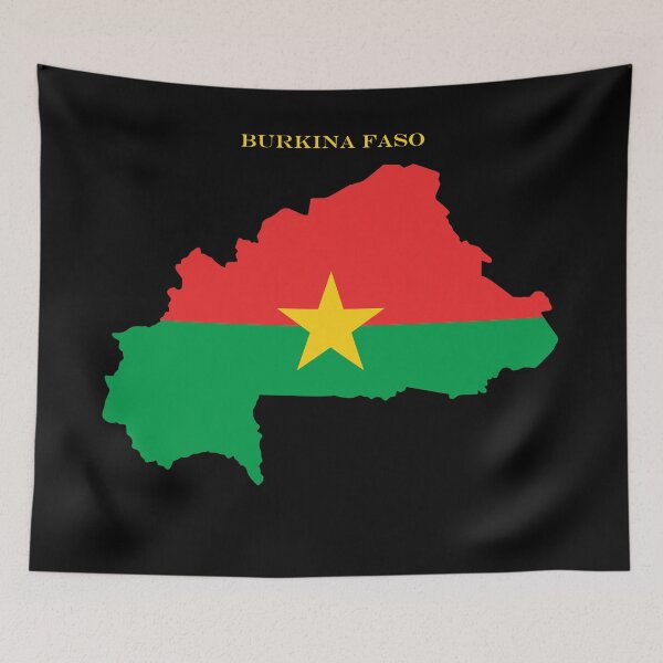 Item preview, Burkina Faso Map Flag Silhouette Burkinabe Pride Gift designed and sold by NTGUILTY.