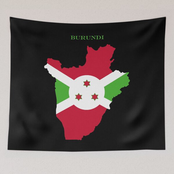 Item preview, Burundi Map Flag Silhouette Burundian Pride Heritage Gift designed and sold by NTGUILTY.