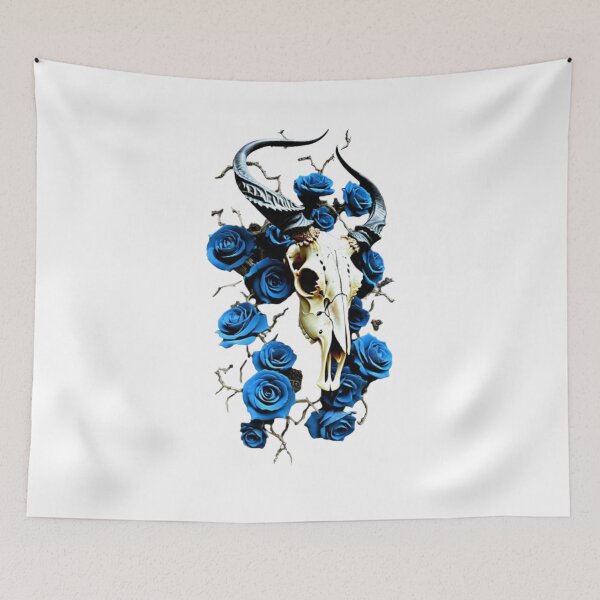 Item preview, Midnight Desert Bloom: Western Gothic Skull designed and sold by Comic Superheroes.