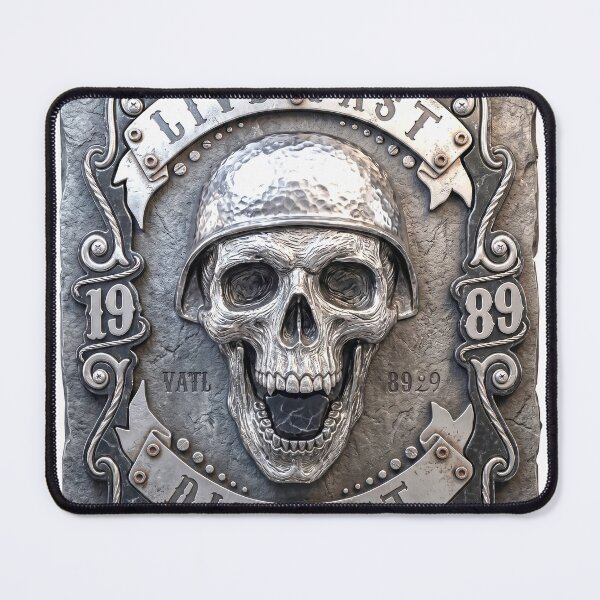 Item preview, 1989 Biker Heritage. Hammered Steel Skull Shield designed and sold by 9xgraphics.