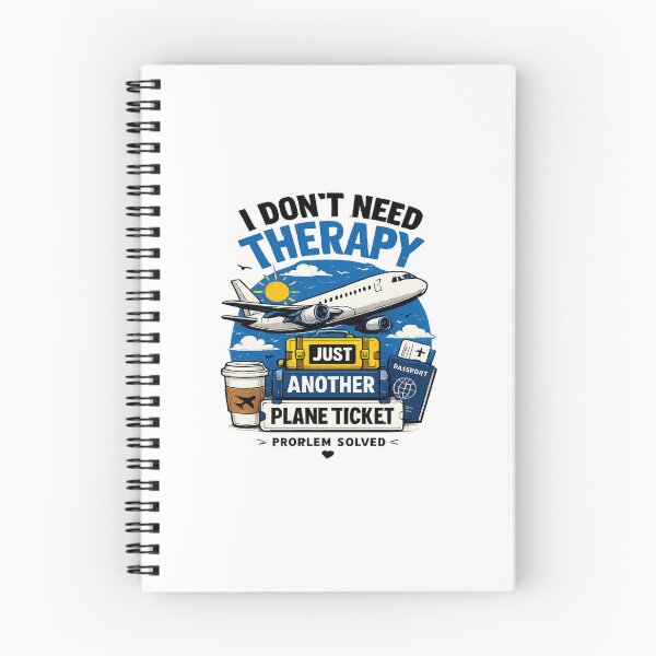 Item preview, I Don’t Need Therapy Just Another Plane Ticket Funny Travel Shirt designed and sold by Artbysarmina.