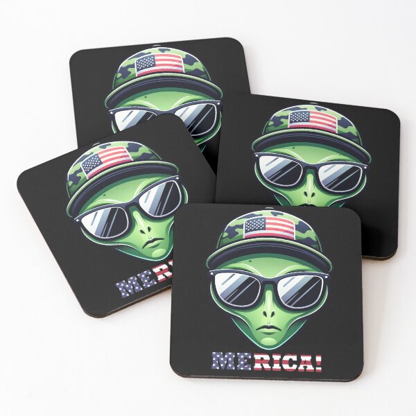 Item preview, Funny Alien 4th July USA Flag America Boys Girls Kids designed and sold by rafaeltto.