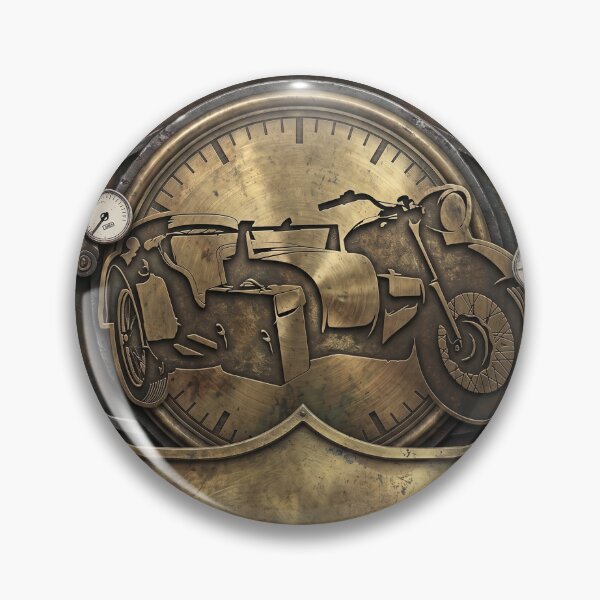 Item preview, Vintage Industrial Biker Badge Moto Garage designed and sold by 9xgraphics.