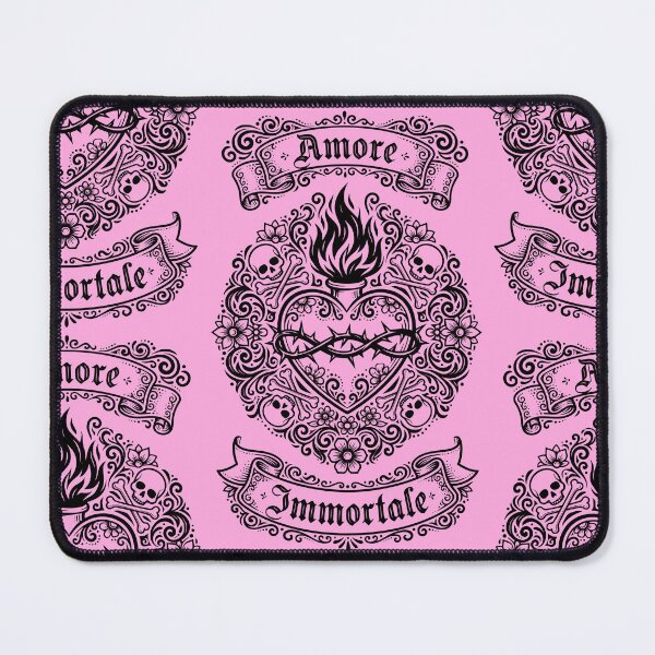 Item preview, Amore Immortale Gothic Sacred Heart & Skulls designed and sold by Skulls & Calaveras.