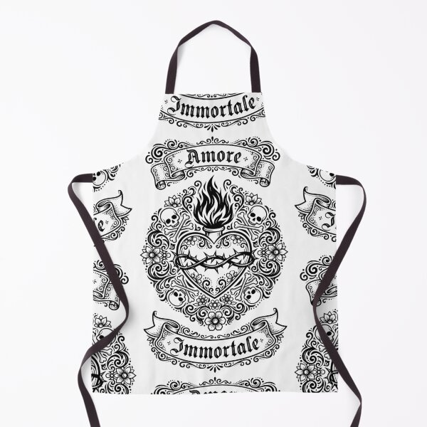 Item preview, Amore Immortale Gothic Sacred Heart & Skulls designed and sold by Skulls & Calaveras.