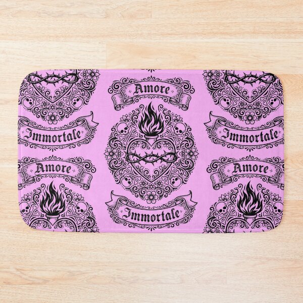 Item preview, Amore Immortale Gothic Sacred Heart & Skulls designed and sold by Skulls & Calaveras.