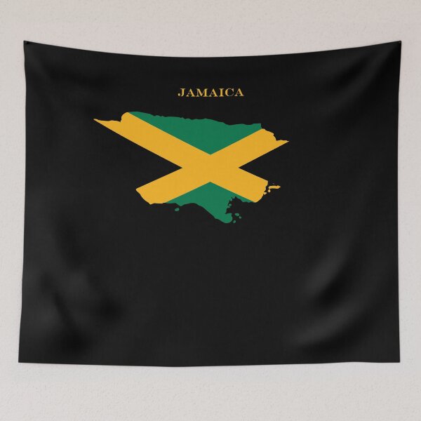 Item preview, Jamaica Map Flag Silhouette Jamaican Pride Heritage Gift designed and sold by NTGUILTY.