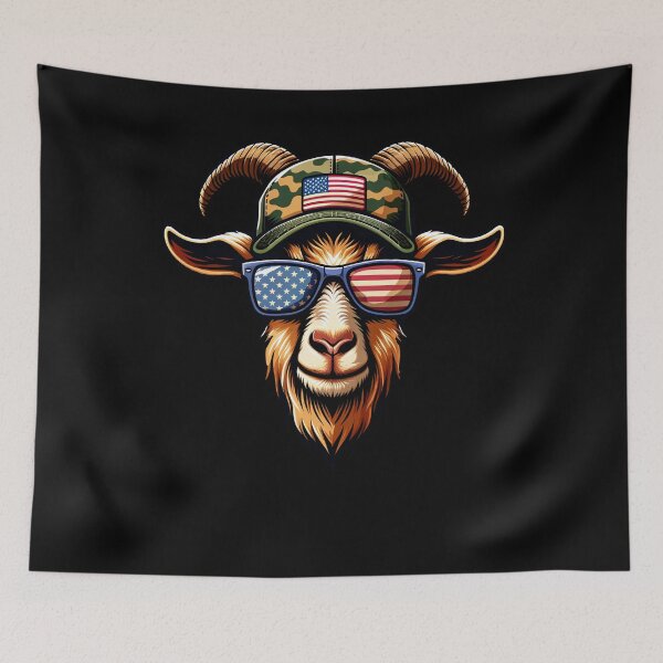Item preview, Funny Goat 4th July USA Flag America Boys Girls Kids designed and sold by rafaeltto.