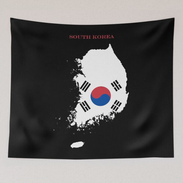 Item preview, South Korea Map Flag Silhouette Korean Pride Heritage Gift designed and sold by NTGUILTY.