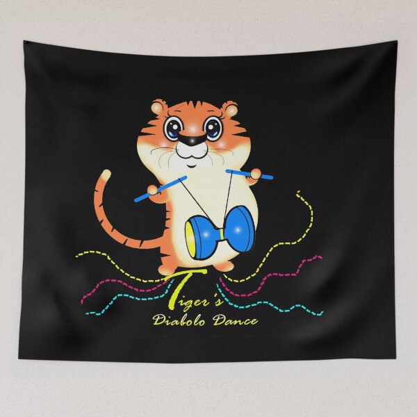 Item preview, Tiger’s Diabolo Dance designed and sold by Shirley cute art .