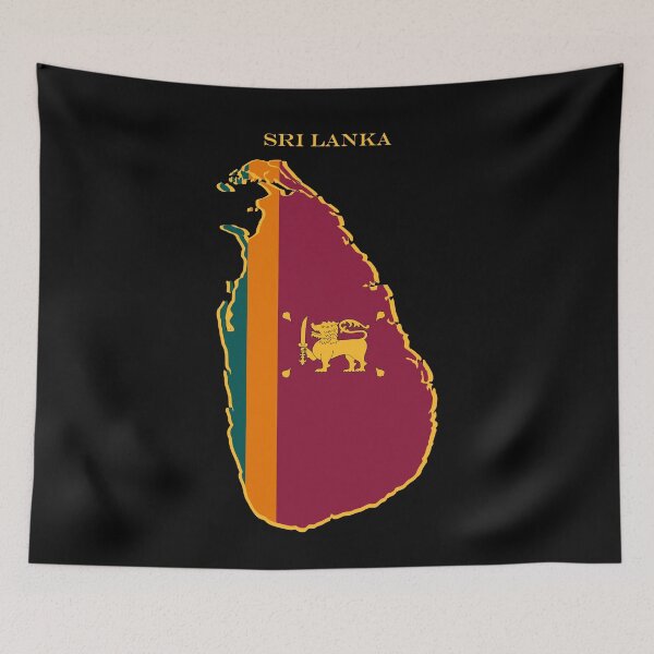 Item preview, Sri Lanka Map Flag Silhouette Sri Lankan Pride Heritage Gift designed and sold by NTGUILTY.