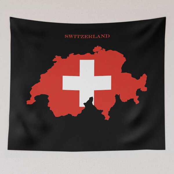 Item preview, Switzerland Map Flag Silhouette Swiss Pride Heritage Gift designed and sold by NTGUILTY.