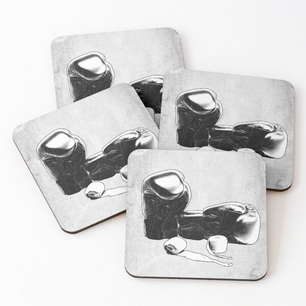 Item preview, Boxing Gloves and Hand Wraps Etched Illustration designed and sold by Ghoul Enterprises.