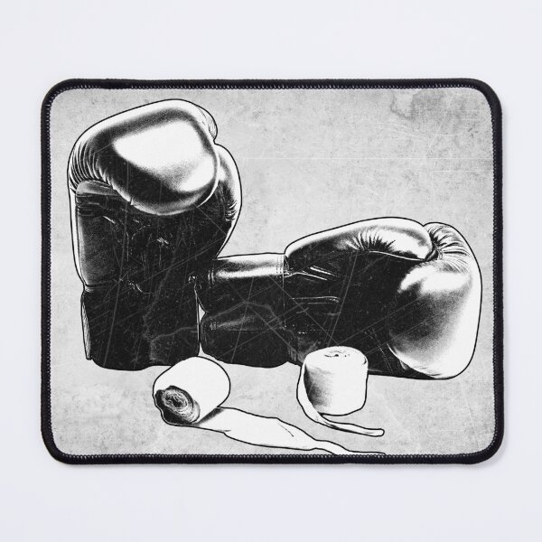 Item preview, Boxing Gloves and Hand Wraps Etched Illustration designed and sold by Ghoul Enterprises.