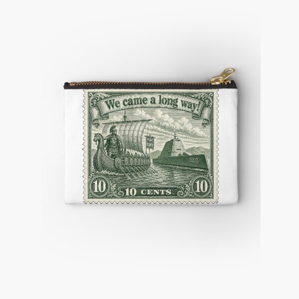 Item preview, Roman Galley to Stealth Destroyer: Vintage Stamp designed and sold by 9xgraphics.