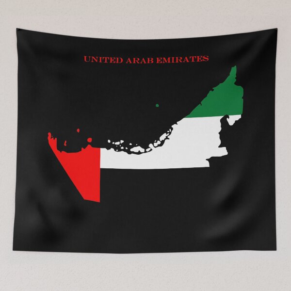 Item preview, United Arab Emirates Map Flag Silhouette UAE Pride Heritage Gift designed and sold by NTGUILTY.