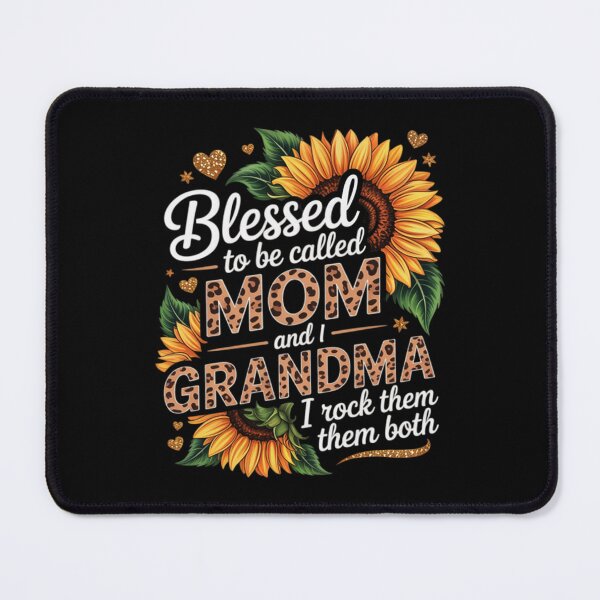 Item preview, Floral Blessed to Be Called Mom and Grandma I Rock Them Both Hoodie designed and sold by HazelBergna.
