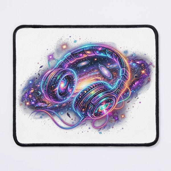 Item preview, Cosmic Symphony: Aesthetic Galaxy Headphones designed and sold by Style-InkPulse.