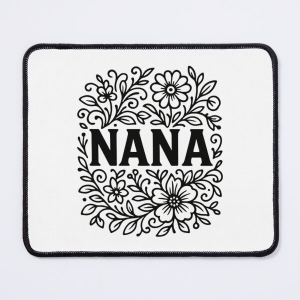 Item preview, Floral Nana Script – Decorative Typographic Art Hoodie designed and sold by HazelBergna.